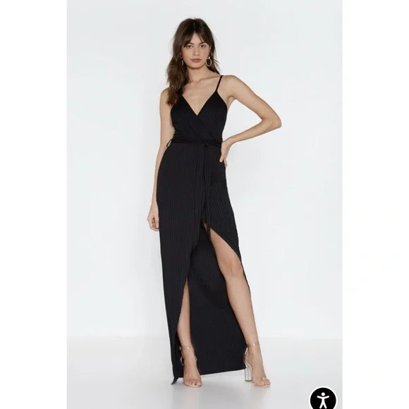 strapless open back dress Ribbed Mock Neck Slit Bodycon Dress Taupe / S